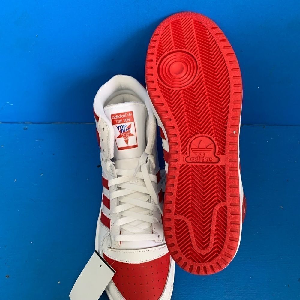 adidas Top Ten RB White Scarlet Red FV4925 Men's Basketball Sneakers Size 11 - Picture 10 of 12